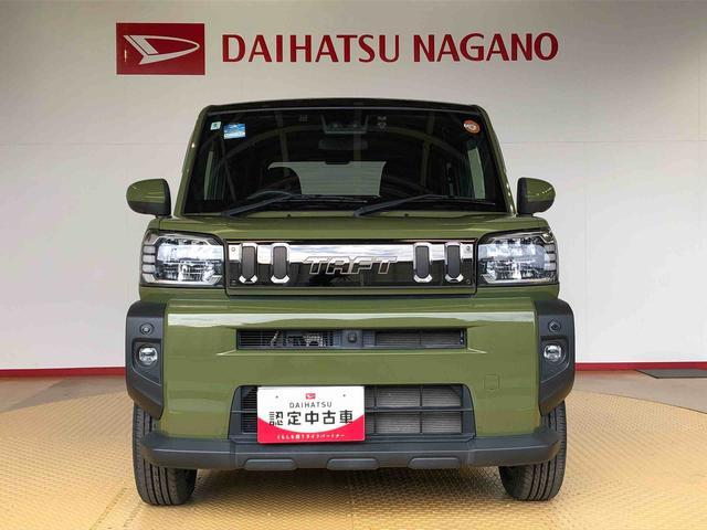 タフトGターボ4WD ターボ スカイルーフ プッシュスタート スマートキー オートライト オートエアコン 電動パーキングブレーキ 衝突被害軽減システム 横滑り防止機能 アイドリングストップ シートヒーター ABS(長野県)の中古車