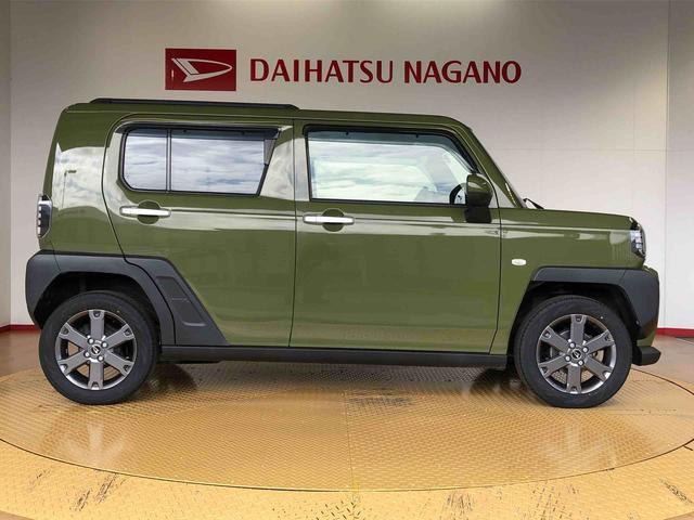 タフトGターボ4WD ターボ スカイルーフ プッシュスタート スマートキー オートライト オートエアコン 電動パーキングブレーキ 衝突被害軽減システム 横滑り防止機能 アイドリングストップ シートヒーター ABS(長野県)の中古車