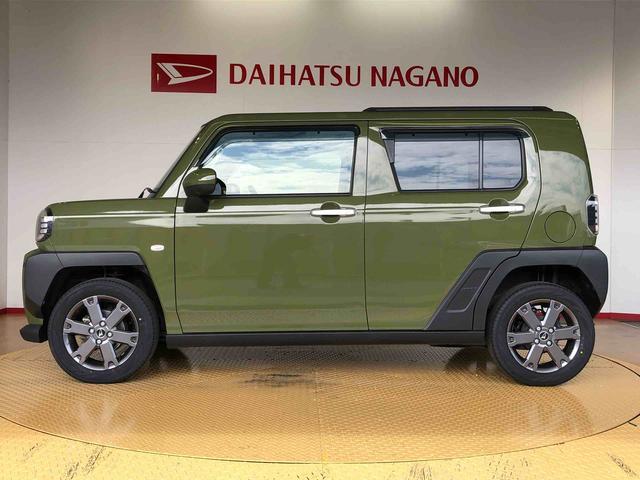 タフトGターボ4WD ターボ スカイルーフ プッシュスタート スマートキー オートライト オートエアコン 電動パーキングブレーキ 衝突被害軽減システム 横滑り防止機能 アイドリングストップ シートヒーター ABS(長野県)の中古車