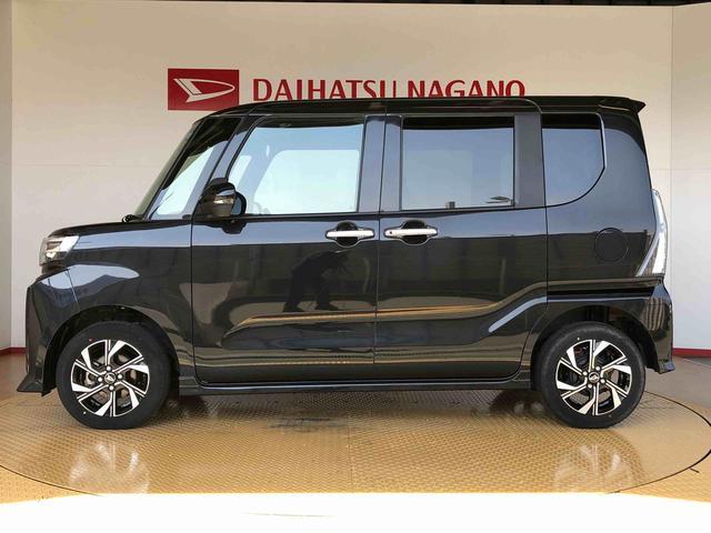 タントカスタムX4WD シートヒーター 両側電動スライドドア アイドリングストップ プッシュスタート スマートキー 衝突被害軽減システム 横滑り防止機能 オートライト オートエアコン ABS(長野県)の中古車