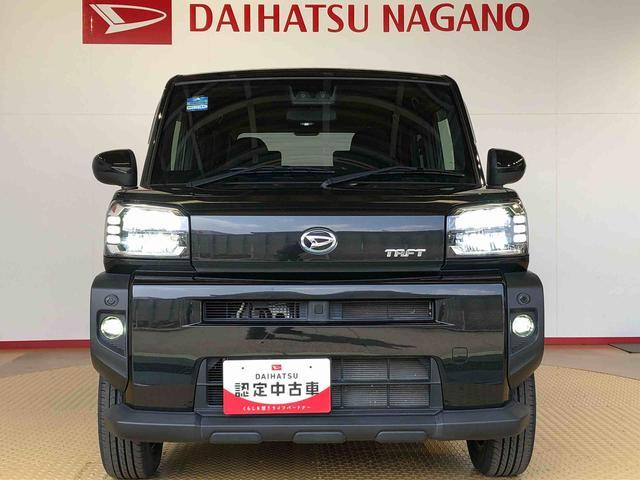 タフトＧターボ２ＷＤ　ターボ　スカイルーフ　　プッシュスタート　スマートキー　オートライト　オートエアコン　電動パーキングブレーキ　衝突被害軽減システム　横滑り防止機能　アイドリングストップ　シートヒーター　ＡＢＳ（長野県）の中古車