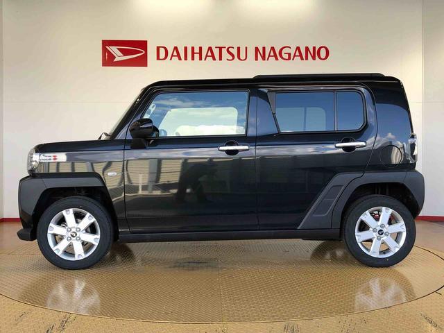 タフトGターボ クロムベンチャー4WD ターボ スカイルーフ プッシュスタート スマートキー オートライト オートエアコン 電動パーキングブレーキ 衝突被害軽減システム 横滑り防止機能 アイドリングストップ シートヒーター ABS(長野県)の中古車