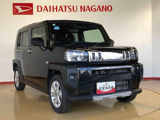 タフトGターボ クロムベンチャー4WD ターボ スカイルーフ プッシュスタート スマートキー オートライト オートエアコン 電動パーキングブレーキ 衝突被害軽減システム 横滑り防止機能 アイドリングストップ シートヒーター ABS(長野県)の中古車
