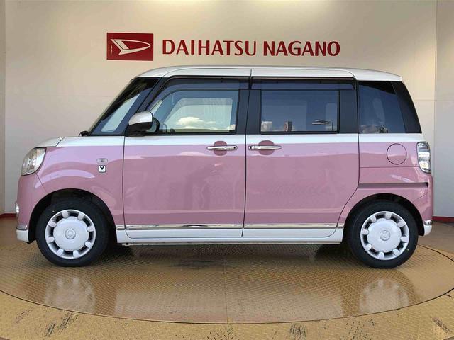 ムーヴキャンバスGメイクアップVS SAIII2WD 両側電動スライドドア オートライト 衝突被害軽減システム 横滑り防止機能 プッシュスタート スマートキー オートエアコン パワーウインドウ 電動格納ドアミラー アイドリングストップ ABS(長野県)の中古車