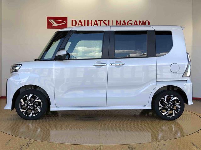 タントカスタムＸ４ＷＤ　シートヒーター　両側電動スライドドア　アイドリングストップ　プッシュスタート　スマートキー　衝突被害軽減システム　横滑り防止機能　オートライト　オートエアコン　ＡＢＳ（長野県）の中古車