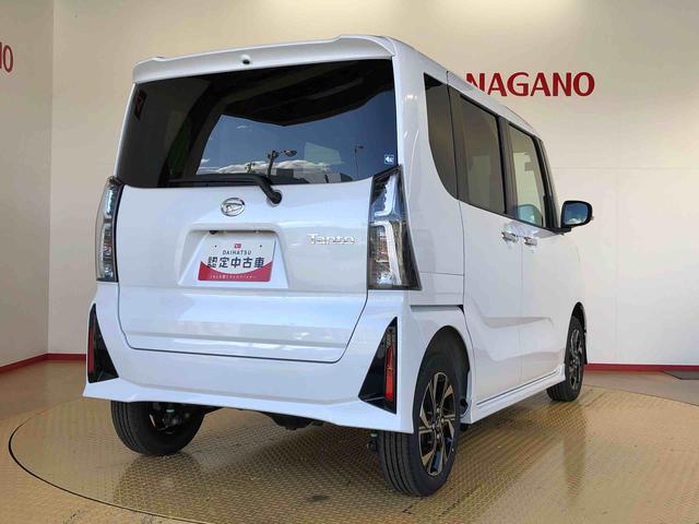 タントカスタムＸ４ＷＤ　シートヒーター　両側電動スライドドア　アイドリングストップ　プッシュスタート　スマートキー　衝突被害軽減システム　横滑り防止機能　オートライト　オートエアコン　ＡＢＳ（長野県）の中古車