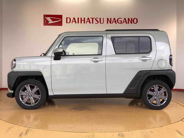 タフトGターボ4WD ターボ スカイルーフ プッシュスタート スマートキー オートライト オートエアコン 電動パーキングブレーキ 衝突被害軽減システム 横滑り防止機能 アイドリングストップ シートヒーター ABS(長野県)の中古車