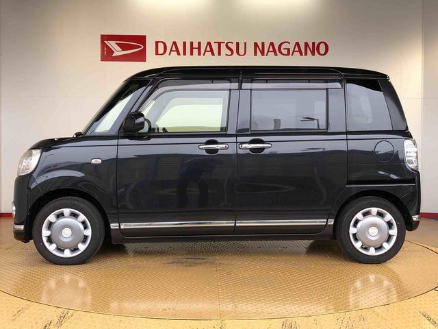 ムーヴキャンバスＧブラックインテリアリミテッド　ＳＡIII４ＷＤ　両側電動スライドドア　オートライト　衝突被害軽減システム　横滑り防止機能　プッシュスタート　スマートキー　オートエアコン　パワーウインドウ　電動格納ドアミラー　アイドリングストップ　ＡＢＳ（長野県）の中古車