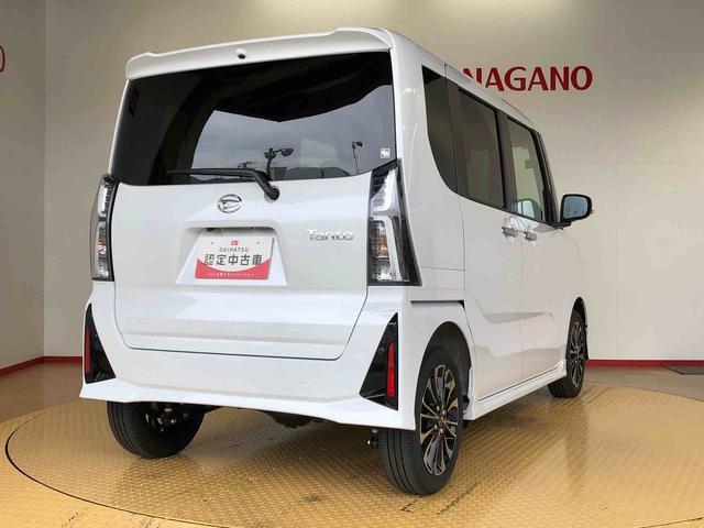 タントカスタムRS4WD ターボ シートヒーター 両側電動スライドドア アイドリングストップ プッシュスタート スマートキー 衝突被害軽減システム 横滑り防止機能 オートライト オートエアコン ABS(長野県)の中古車