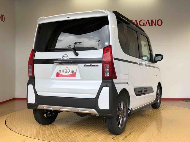 タントファンクロス４ＷＤ　シートヒーター　両側電動スライドドア　アイドリングストップ　プッシュスタート　スマートキー　衝突被害軽減システム　横滑り防止機能　オートライト　オートエアコン　ＡＢＳ（長野県）の中古車