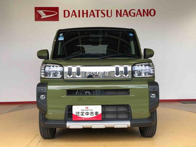 タフトＧターボ　クロムベンチャー２ＷＤ　ターボ　スカイルーフ　　プッシュスタート　スマートキー　オートライト　オートエアコン　電動パーキングブレーキ　衝突被害軽減システム　横滑り防止機能　アイドリングストップ　シートヒーター　ＡＢＳ（長野県）の中古車