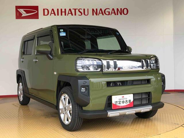 タフトＧターボ　クロムベンチャー２ＷＤ　ターボ　スカイルーフ　　プッシュスタート　スマートキー　オートライト　オートエアコン　電動パーキングブレーキ　衝突被害軽減システム　横滑り防止機能　アイドリングストップ　シートヒーター　ＡＢＳ（長野県）の中古車