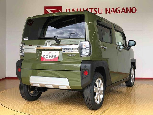 タフトＧターボ　クロムベンチャー２ＷＤ　ターボ　スカイルーフ　　プッシュスタート　スマートキー　オートライト　オートエアコン　電動パーキングブレーキ　衝突被害軽減システム　横滑り防止機能　アイドリングストップ　シートヒーター　ＡＢＳ（長野県）の中古車