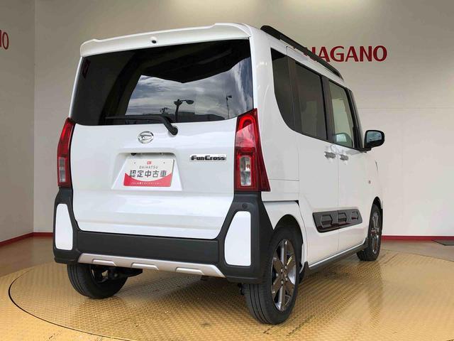 タントファンクロスターボ２ＷＤ　ターボ　シートヒーター　両側電動スライドドア　アイドリングストップ　プッシュスタート　スマートキー　衝突被害軽減システム　横滑り防止機能　オートライト　オートエアコン　ＡＢＳ（長野県）の中古車