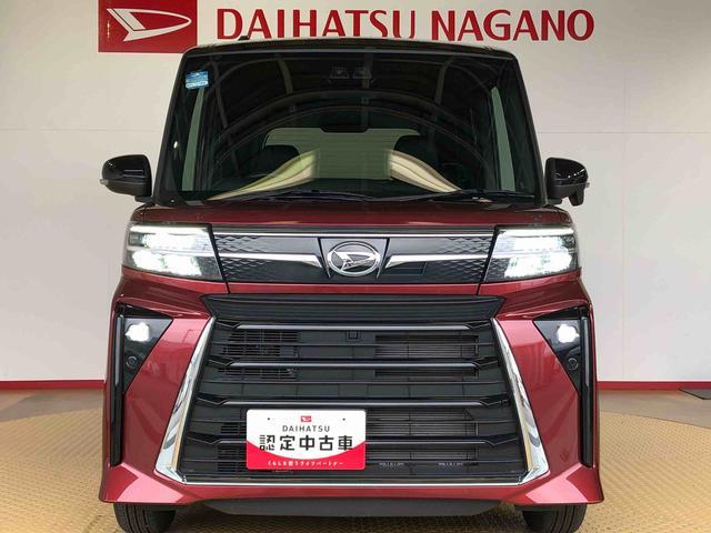 タントカスタムＸ４ＷＤ　シートヒーター　両側電動スライドドア　アイドリングストップ　プッシュスタート　スマートキー　衝突被害軽減システム　横滑り防止機能　オートライト　オートエアコン　ＡＢＳ（長野県）の中古車