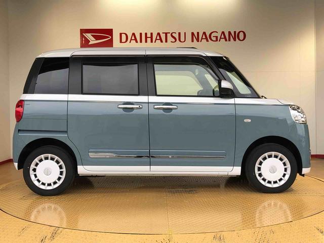 ムーヴキャンバスストライプスＧ４ＷＤ　両側電動スライドドア　オートライト　衝突被害軽減システム　横滑り防止機能　シートヒーター　プッシュスタート　スマートキー　オートエアコン　電動格納ドアミラー　アイドリングストップ　ＡＢＳ（長野県）の中古車