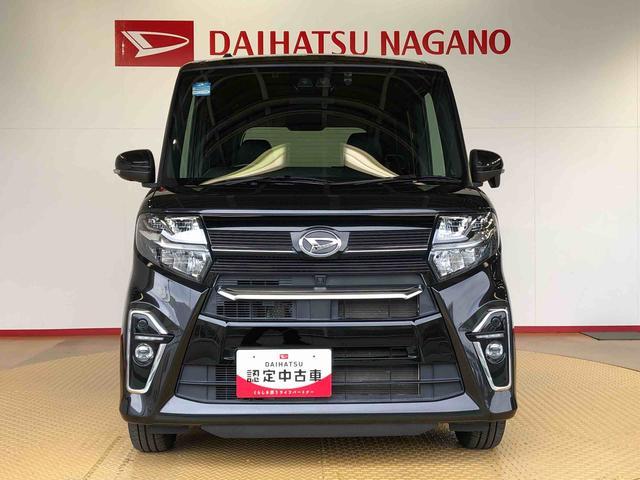タントカスタムＸ４ＷＤ　シートヒーター　両側電動スライドドア　アイドリングストップ　プッシュスタート　スマートキー　衝突被害軽減システム　横滑り防止機能　オートライト　オートエアコン　ＡＢＳ（長野県）の中古車