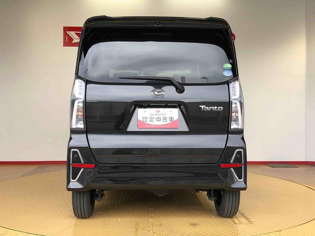 タントカスタムＸ４ＷＤ　シートヒーター　両側電動スライドドア　アイドリングストップ　プッシュスタート　スマートキー　衝突被害軽減システム　横滑り防止機能　オートライト　オートエアコン　ＡＢＳ（長野県）の中古車