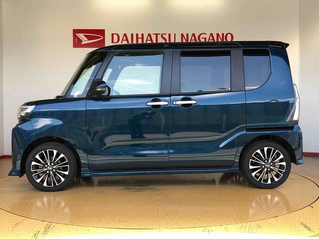 タントカスタムＲＳ２ＷＤ　ターボ　シートヒーター　両側電動スライドドア　アイドリングストップ　プッシュスタート　スマートキー　衝突被害軽減システム　横滑り防止機能　オートライト　オートエアコン　ＡＢＳ（長野県）の中古車