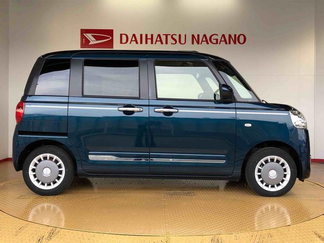ムーヴキャンバスセオリーG2WD 両側電動スライドドア オートライト 衝突被害軽減システム 横滑り防止機能 プッシュスタート スマートキー オートエアコン 電動格納ドアミラー アイドリングストップ ABS(長野県)の中古車