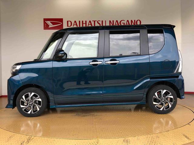 タントカスタムＸ２ＷＤ　シートヒーター　両側電動スライドドア　アイドリングストップ　プッシュスタート　スマートキー　衝突被害軽減システム　横滑り防止機能　オートライト　オートエアコン　ＡＢＳ（長野県）の中古車