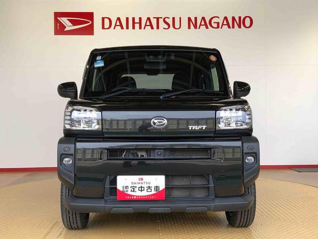 タフトＧターボ４ＷＤ　ターボ　スカイルーフ　　プッシュスタート　スマートキー　オートライト　オートエアコン　電動パーキングブレーキ　衝突被害軽減システム　横滑り防止機能　アイドリングストップ　シートヒーター　ＡＢＳ（長野県）の中古車