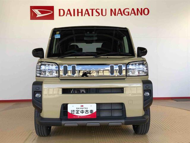 タフトGターボ ダーククロムベンチャー4WD ターボ スカイルーフ プッシュスタート スマートキー オートライト オートエアコン 電動パーキングブレーキ 衝突被害軽減システム 横滑り防止機能 アイドリングストップ シートヒーター ABS(長野県)の中古車