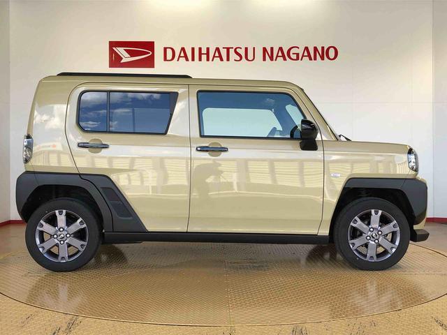 タフトGターボ ダーククロムベンチャー4WD ターボ スカイルーフ プッシュスタート スマートキー オートライト オートエアコン 電動パーキングブレーキ 衝突被害軽減システム 横滑り防止機能 アイドリングストップ シートヒーター ABS(長野県)の中古車