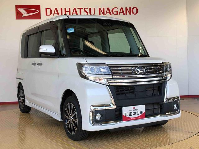 タントカスタムＸ　トップエディションＳＡIII２ＷＤ　片側電動スライドドア　アイドリングストップ　プッシュスタート　スマートキー　衝突被害軽減システム　横滑り防止機能　オートライト　オートエアコン　電動格納ドアミラー　ＡＢＳ（長野県）の中古車