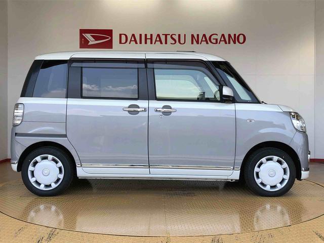 ムーヴキャンバスＸメイクアップリミテッド　ＳＡIII２ＷＤ　両側電動スライドドア　オートライト　衝突被害軽減システム　横滑り防止機能　プッシュスタート　スマートキー　オートエアコン　パワーウインドウ　電動格納ドアミラー　アイドリングストップ　ＡＢＳ（長野県）の中古車