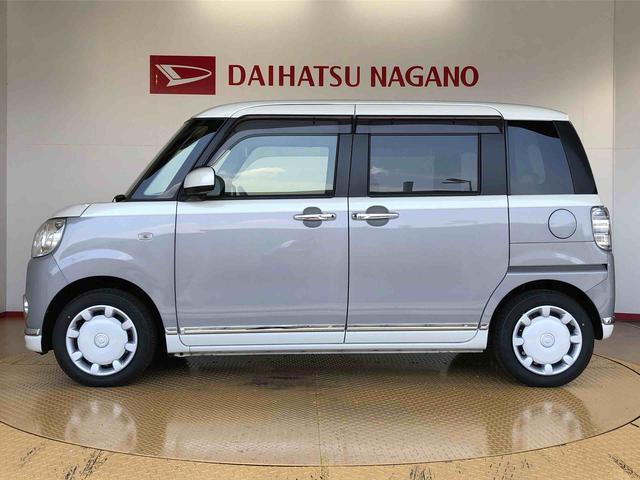 ムーヴキャンバスＸメイクアップリミテッド　ＳＡIII２ＷＤ　両側電動スライドドア　オートライト　衝突被害軽減システム　横滑り防止機能　プッシュスタート　スマートキー　オートエアコン　パワーウインドウ　電動格納ドアミラー　アイドリングストップ　ＡＢＳ（長野県）の中古車