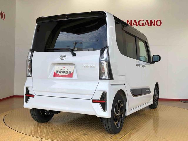 タントカスタムＸ２ＷＤ　シートヒーター　両側電動スライドドア　アイドリングストップ　プッシュスタート　スマートキー　衝突被害軽減システム　横滑り防止機能　オートライト　オートエアコン　ＡＢＳ（長野県）の中古車
