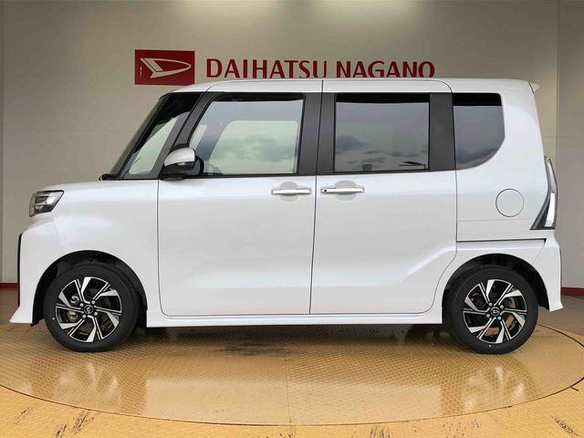タントカスタムX2WD シートヒーター 両側電動スライドドア アイドリングストップ プッシュスタート スマートキー 衝突被害軽減システム 横滑り防止機能 オートライト オートエアコン ABS(長野県)の中古車