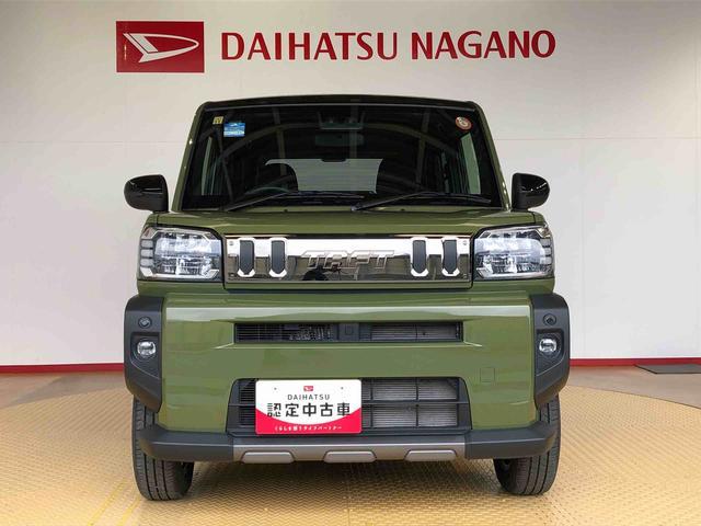 タフトG ダーククロムベンチャー4WD スカイルーフ プッシュスタート スマートキー オートライト オートエアコン 電動パーキングブレーキ 衝突被害軽減システム 横滑り防止機能 アイドリングストップ ABS(長野県)の中古車