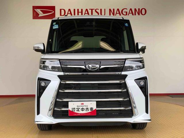 タントカスタムＲＳ４ＷＤ　ターボ　シートヒーター　両側電動スライドドア　アイドリングストップ　プッシュスタート　スマートキー　衝突被害軽減システム　横滑り防止機能　オートライト　オートエアコン　ＡＢＳ（長野県）の中古車