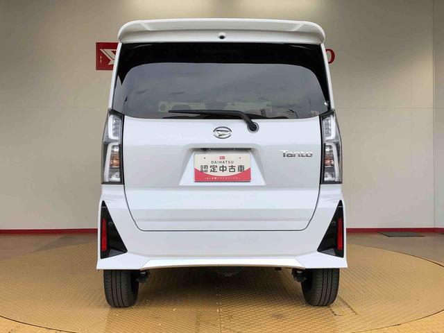 タントカスタムＲＳ４ＷＤ　ターボ　シートヒーター　両側電動スライドドア　アイドリングストップ　プッシュスタート　スマートキー　衝突被害軽減システム　横滑り防止機能　オートライト　オートエアコン　ＡＢＳ（長野県）の中古車