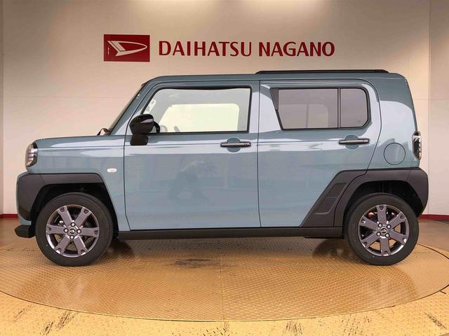 タフトＧターボ　ダーククロムベンチャー４ＷＤ　ターボ　スカイルーフ　　プッシュスタート　スマートキー　オートライト　オートエアコン　電動パーキングブレーキ　衝突被害軽減システム　横滑り防止機能　アイドリングストップ　シートヒーター　ＡＢＳ（長野県）の中古車