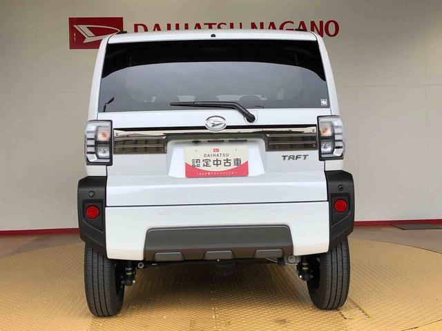 タフトＧターボ　ダーククロムベンチャー４ＷＤ　ターボ　スカイルーフ　　プッシュスタート　スマートキー　オートライト　オートエアコン　電動パーキングブレーキ　衝突被害軽減システム　横滑り防止機能　アイドリングストップ　シートヒーター　ＡＢＳ（長野県）の中古車