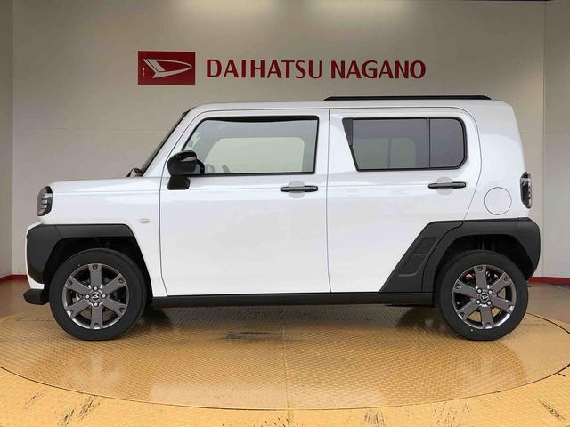 タフトＧターボ　ダーククロムベンチャー４ＷＤ　ターボ　スカイルーフ　　プッシュスタート　スマートキー　オートライト　オートエアコン　電動パーキングブレーキ　衝突被害軽減システム　横滑り防止機能　アイドリングストップ　シートヒーター　ＡＢＳ（長野県）の中古車