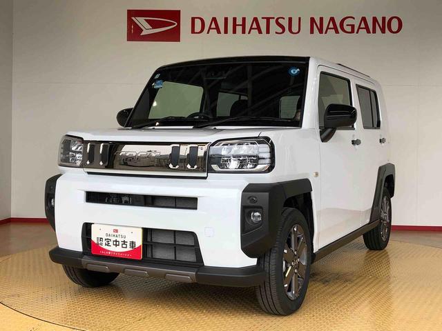 タフトＧターボ　ダーククロムベンチャー４ＷＤ　ターボ　スカイルーフ　　プッシュスタート　スマートキー　オートライト　オートエアコン　電動パーキングブレーキ　衝突被害軽減システム　横滑り防止機能　アイドリングストップ　シートヒーター　ＡＢＳ（長野県）の中古車