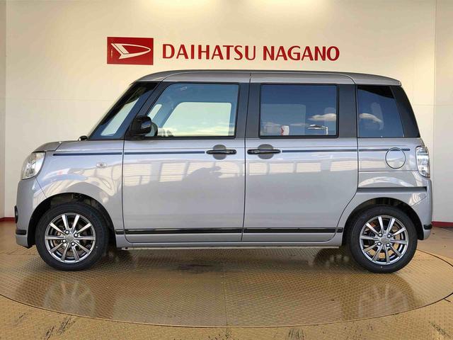 ムーヴキャンバスＧブラックアクセントリミテッド　ＳＡIII２ＷＤ　両側電動スライドドア　オートライト　衝突被害軽減システム　横滑り防止機能　プッシュスタート　スマートキー　オートエアコン　パワーウインドウ　電動格納ドアミラー　アイドリングストップ　ＡＢＳ（長野県）の中古車