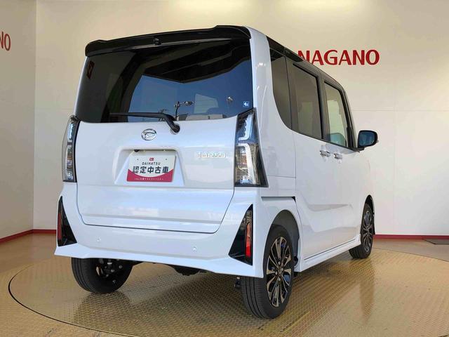 タントカスタムRS4WD ターボ シートヒーター 両側電動スライドドア アイドリングストップ プッシュスタート スマートキー 衝突被害軽減システム 横滑り防止機能 オートライト オートエアコン ABS(長野県)の中古車