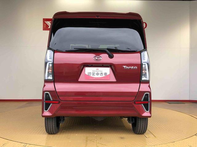タントカスタムRSスタイルセレクション4WD ターボ シートヒーター 両側電動スライドドア アイドリングストップ プッシュスタート スマートキー 衝突被害軽減システム 横滑り防止機能 オートライト オートエアコン ABS(長野県)の中古車
