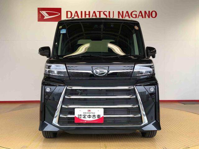 タントカスタムRS4WD ターボ シートヒーター 両側電動スライドドア アイドリングストップ プッシュスタート スマートキー 衝突被害軽減システム 横滑り防止機能 オートライト オートエアコン ABS(長野県)の中古車