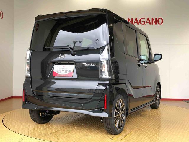 タントカスタムRS2WD ターボ シートヒーター 両側電動スライドドア アイドリングストップ プッシュスタート スマートキー 衝突被害軽減システム 横滑り防止機能 オートライト オートエアコン ABS(長野県)の中古車