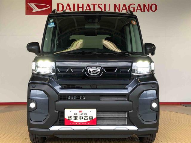 タントファンクロスターボ4WD ターボ シートヒーター 両側電動スライドドア アイドリングストップ プッシュスタート スマートキー 衝突被害軽減システム 横滑り防止機能 オートライト オートエアコン ABS(長野県)の中古車