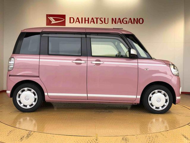 ムーヴキャンバスＧホワイトアクセントリミテッド　ＳＡIII２ＷＤ　両側電動スライドドア　オートライト　衝突被害軽減システム　横滑り防止機能　プッシュスタート　スマートキー　オートエアコン　パワーウインドウ　電動格納ドアミラー　アイドリングストップ　ＡＢＳ（長野県）の中古車