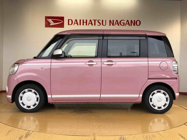 ムーヴキャンバスＧホワイトアクセントリミテッド　ＳＡIII２ＷＤ　両側電動スライドドア　オートライト　衝突被害軽減システム　横滑り防止機能　プッシュスタート　スマートキー　オートエアコン　パワーウインドウ　電動格納ドアミラー　アイドリングストップ　ＡＢＳ（長野県）の中古車