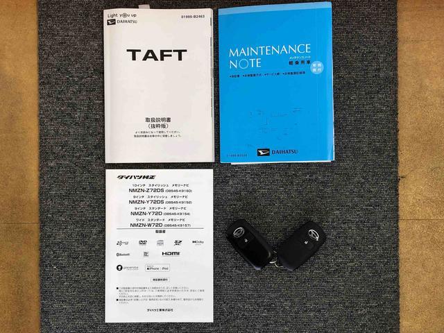 タフトGターボ4WD ターボ スカイルーフ プッシュスタート スマートキー オートライト オートエアコン 電動パーキングブレーキ 衝突被害軽減システム 横滑り防止機能 アイドリングストップ シートヒーター ABS(長野県)の中古車