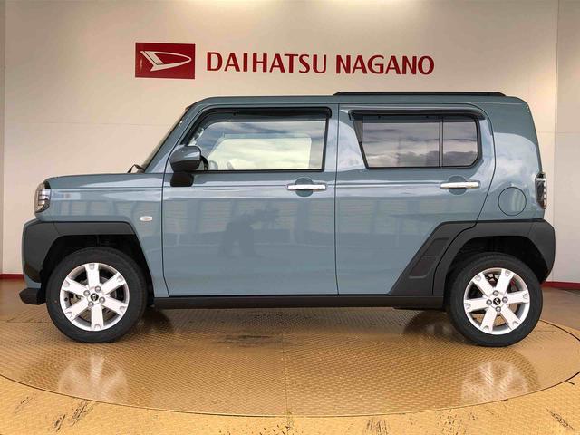タフトGターボ クロムベンチャー4WD ターボ スカイルーフ プッシュスタート スマートキー オートライト オートエアコン 電動パーキングブレーキ 衝突被害軽減システム 横滑り防止機能 アイドリングストップ シートヒーター ABS(長野県)の中古車